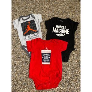 0-3 Month Onesie Set of 3 Jordan, Old Navy, Childrens Place